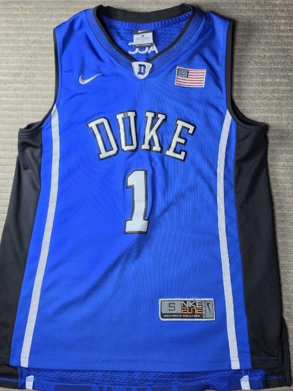 Kyrie Irving #1 Duke Blue Devils Blue Nike Elite Jersey - Men’s S